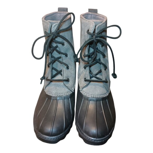 Sperry Women's Saltwater Heel Grey Duck Boots (8.5) - Picture 4 of 11